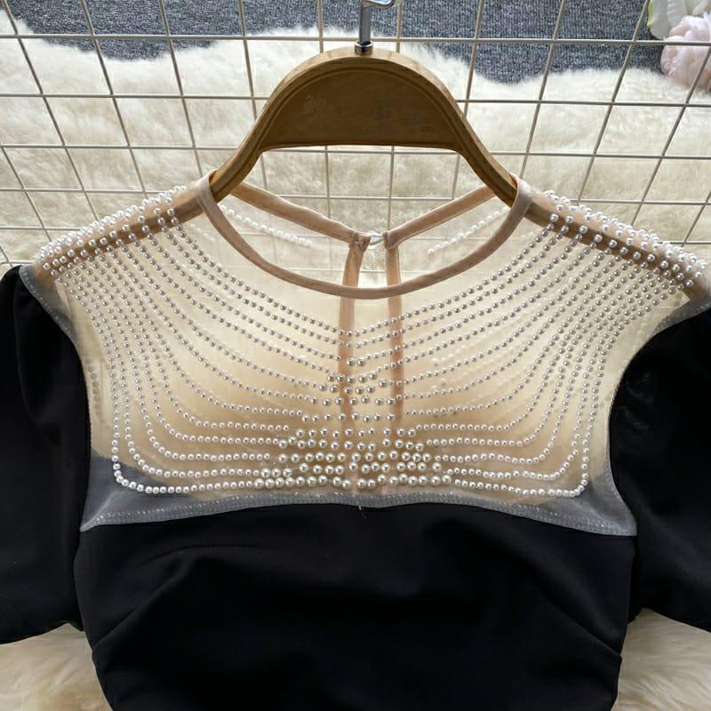 Delsa Statement Dress In Black