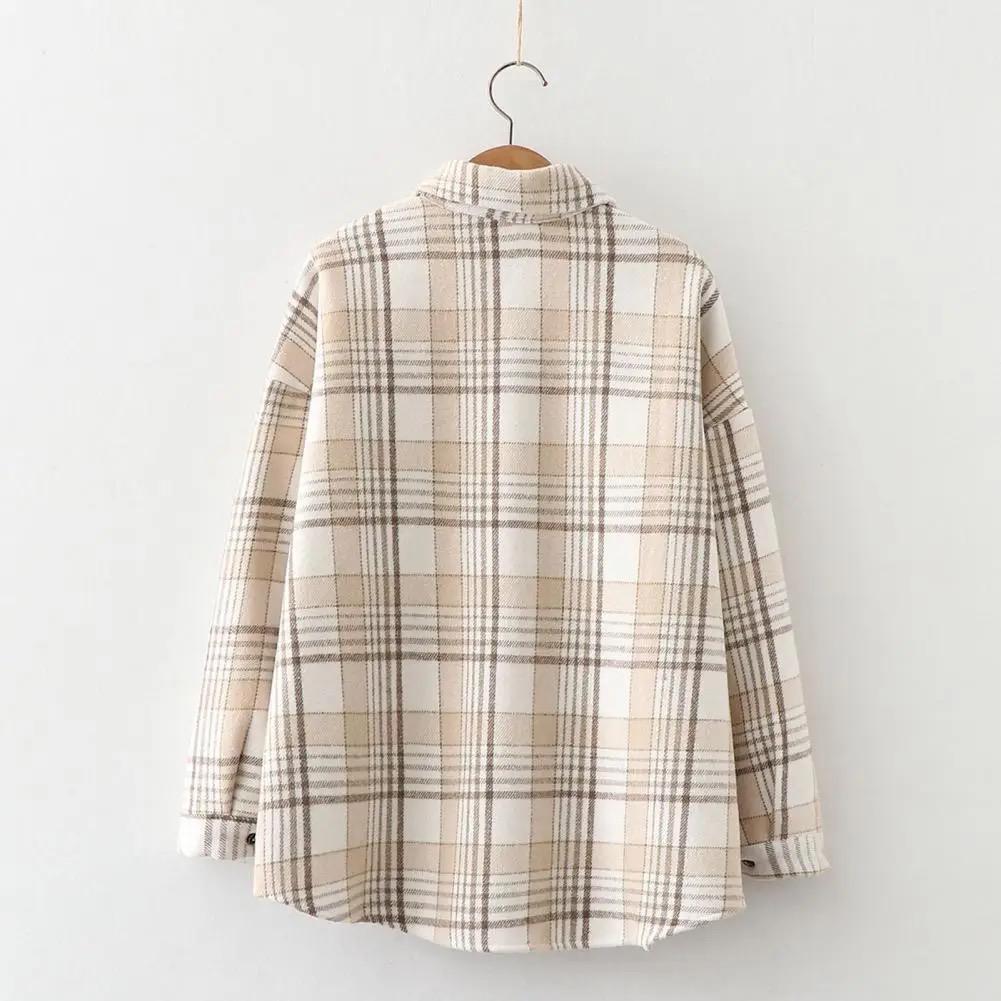 Dorian Statement Plaid Shirt In Brown