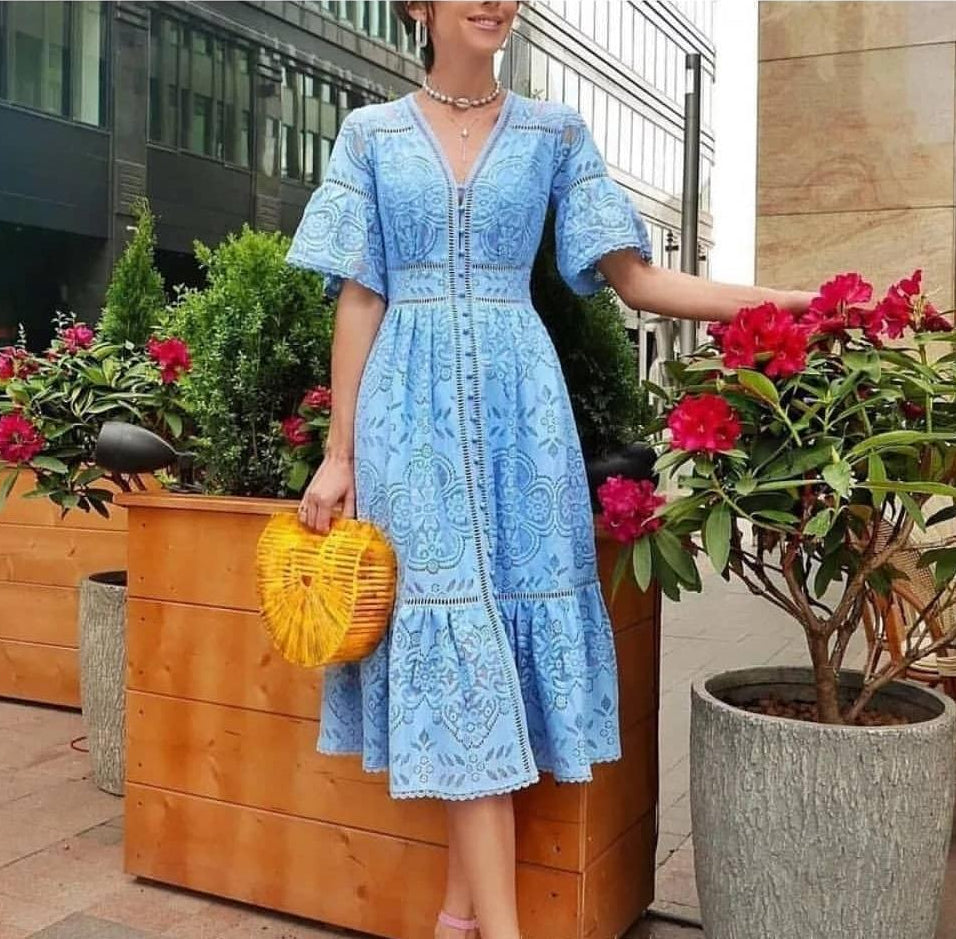 Elegant Jacquard Dresses