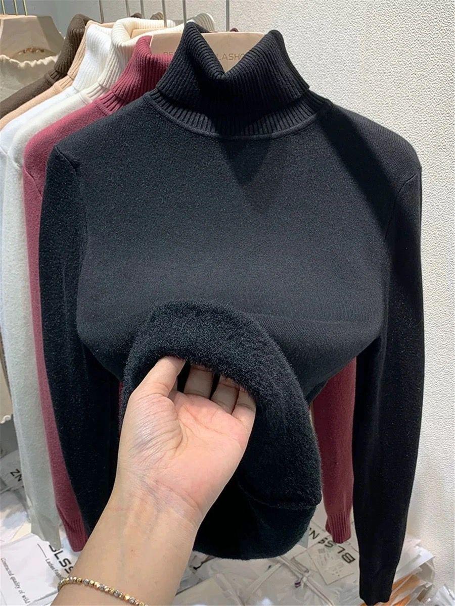 Esther Statement Pullover - Fleece Lined In Black