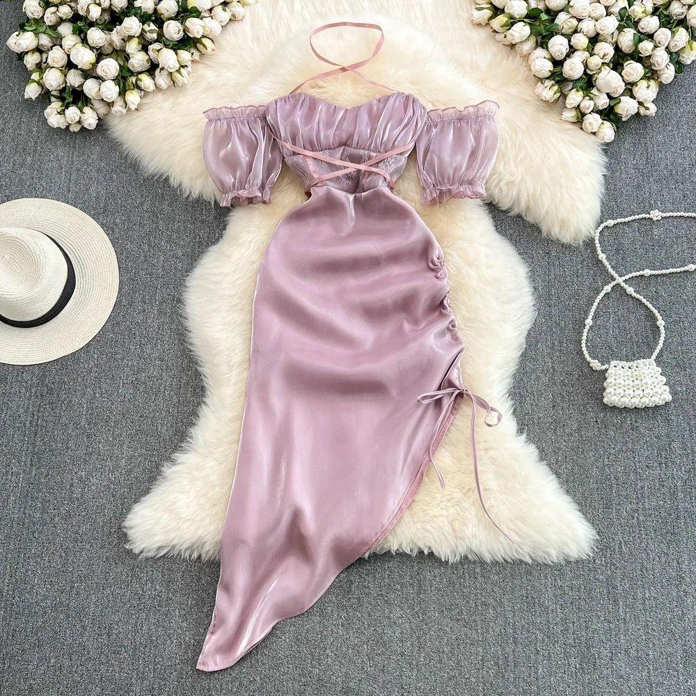 Etta Luxury Dress In Lilac