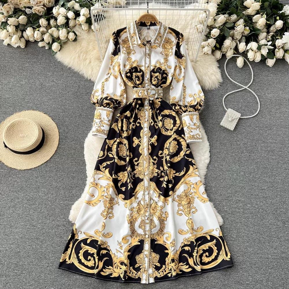 Harry Vintage Luxe Maxi Dress In White