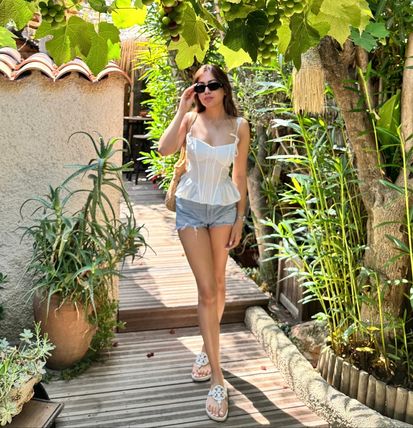 Fallon Summer Statement Top in White