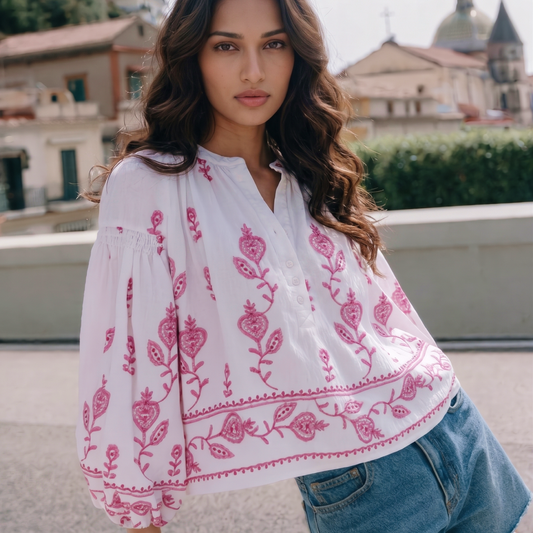 Mirella Embroidered Summer Top