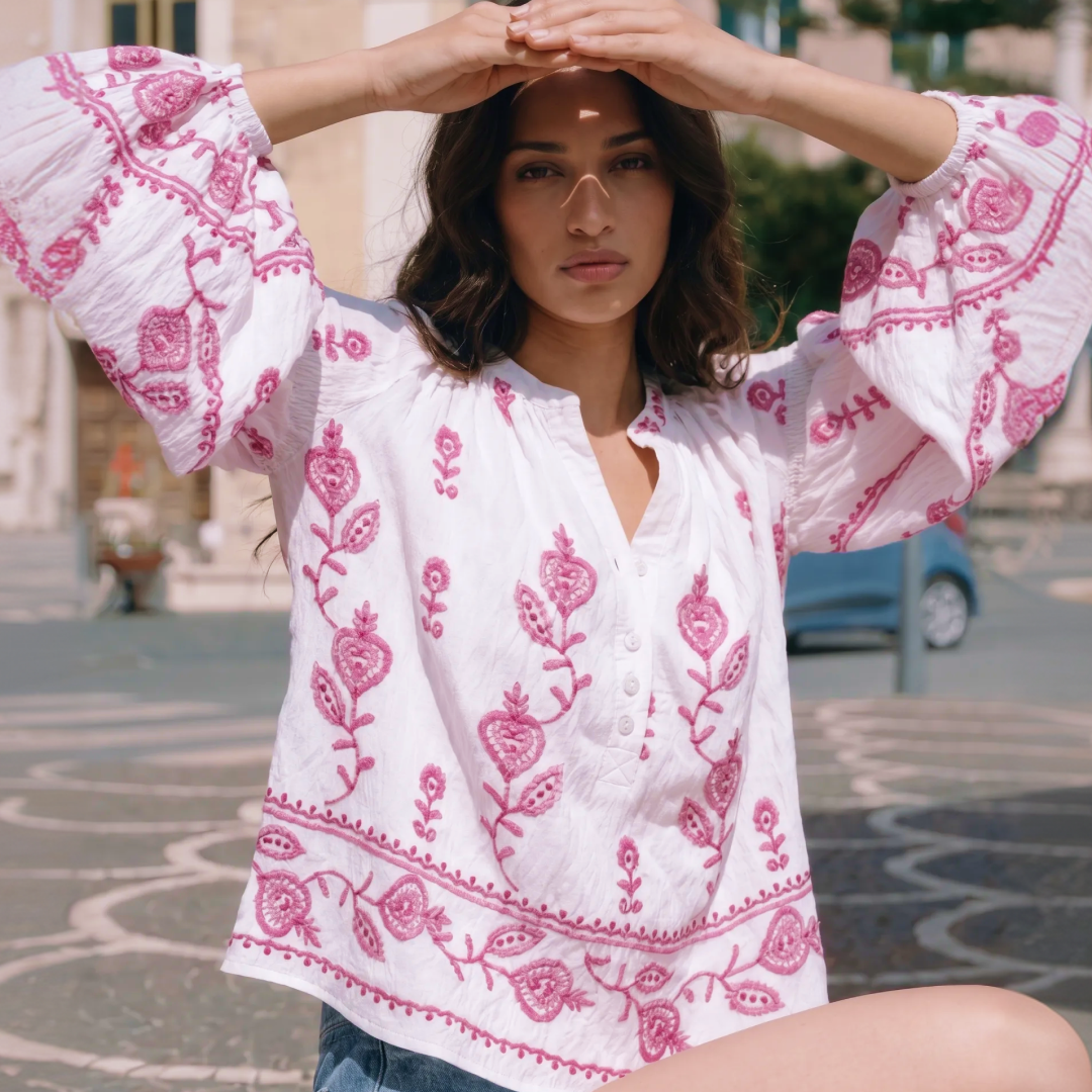 Mirella Embroidered Summer Top