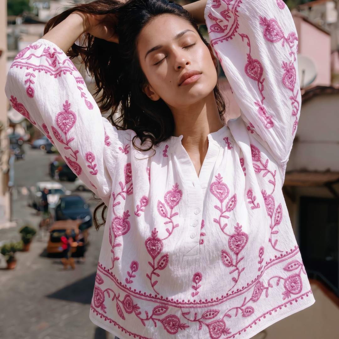Mirella Embroidered Summer Top