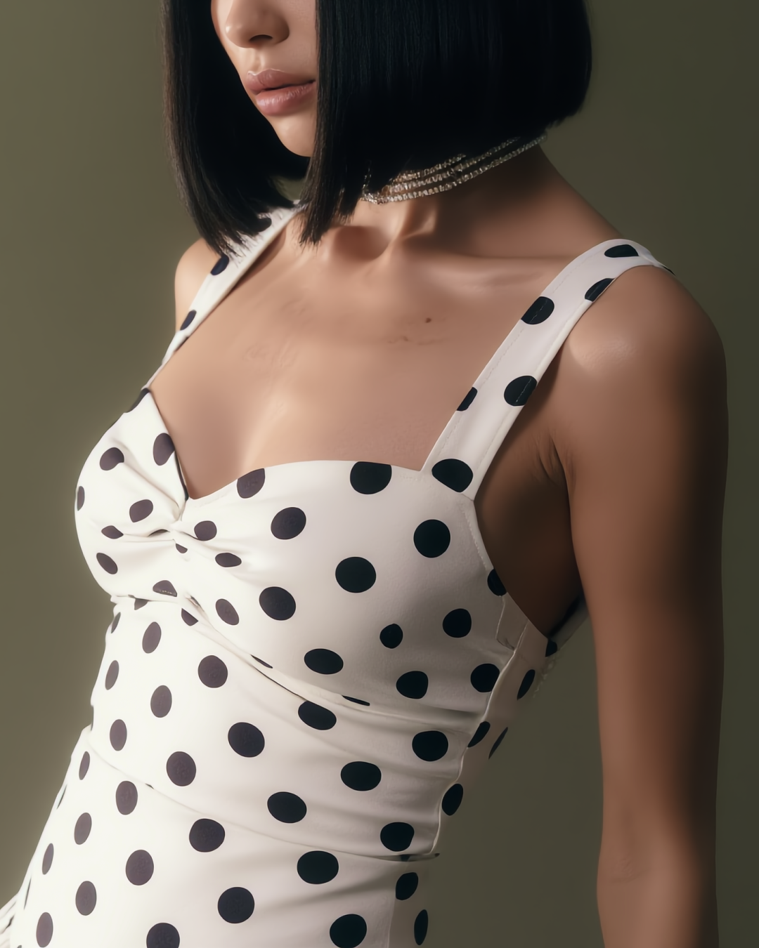 Mindy Balloon Polka Mini Dress