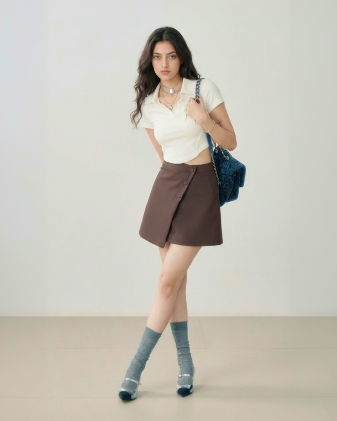 Lucia Overlap Mini Skirt
