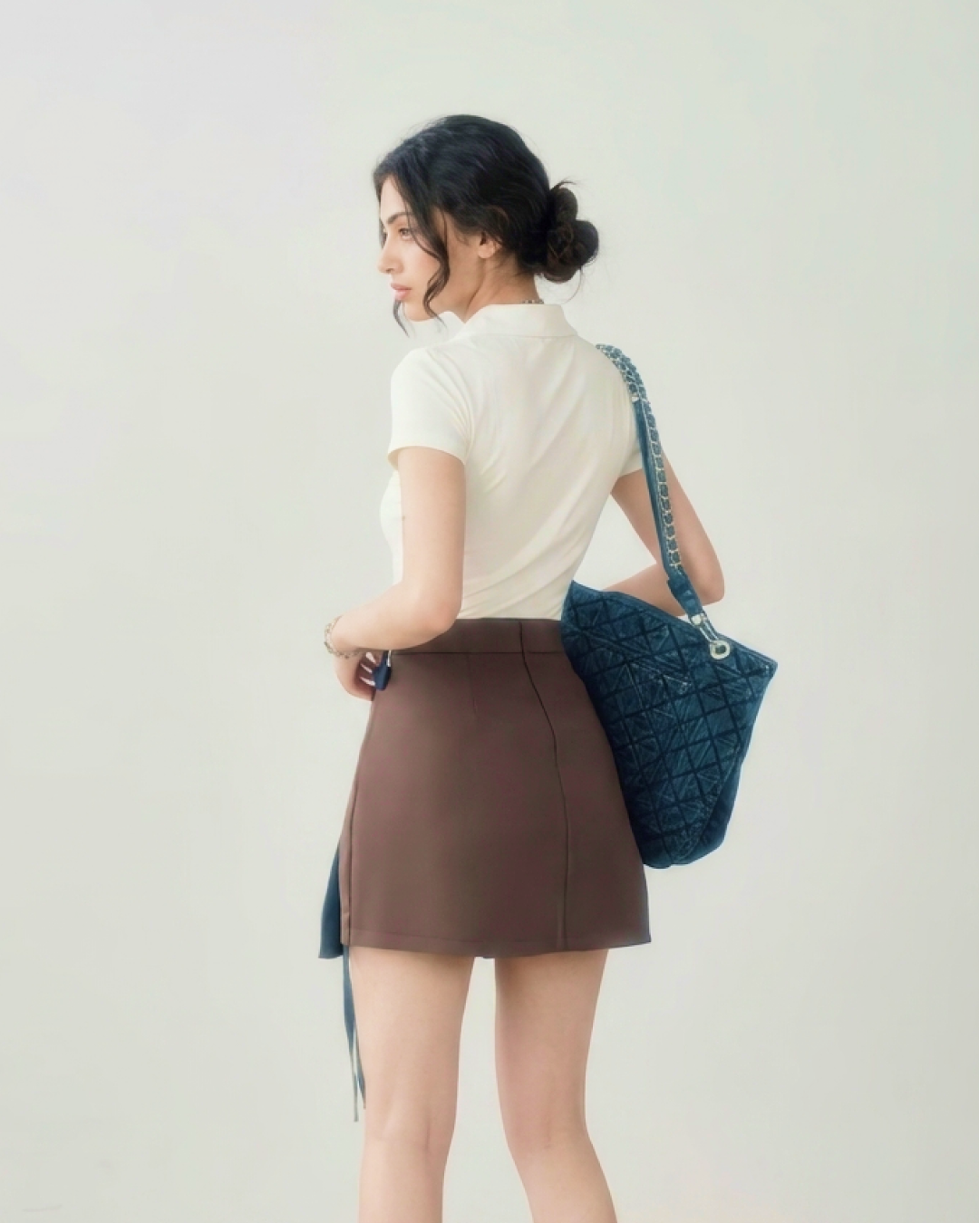 Lucia Overlap Mini Skirt