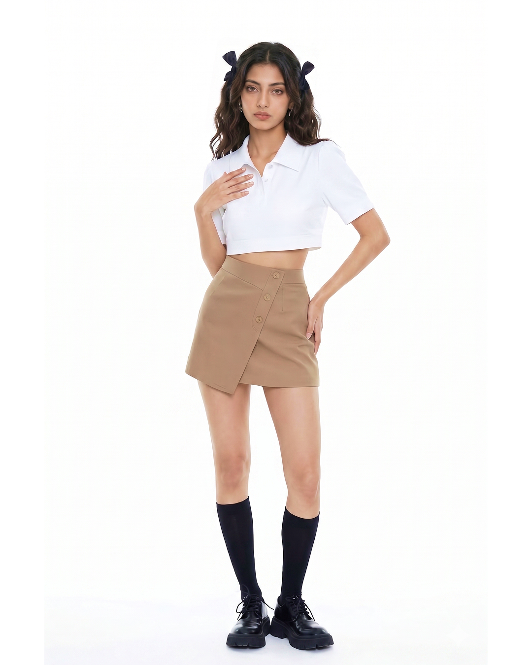 Lucia Overlap Mini Skirt