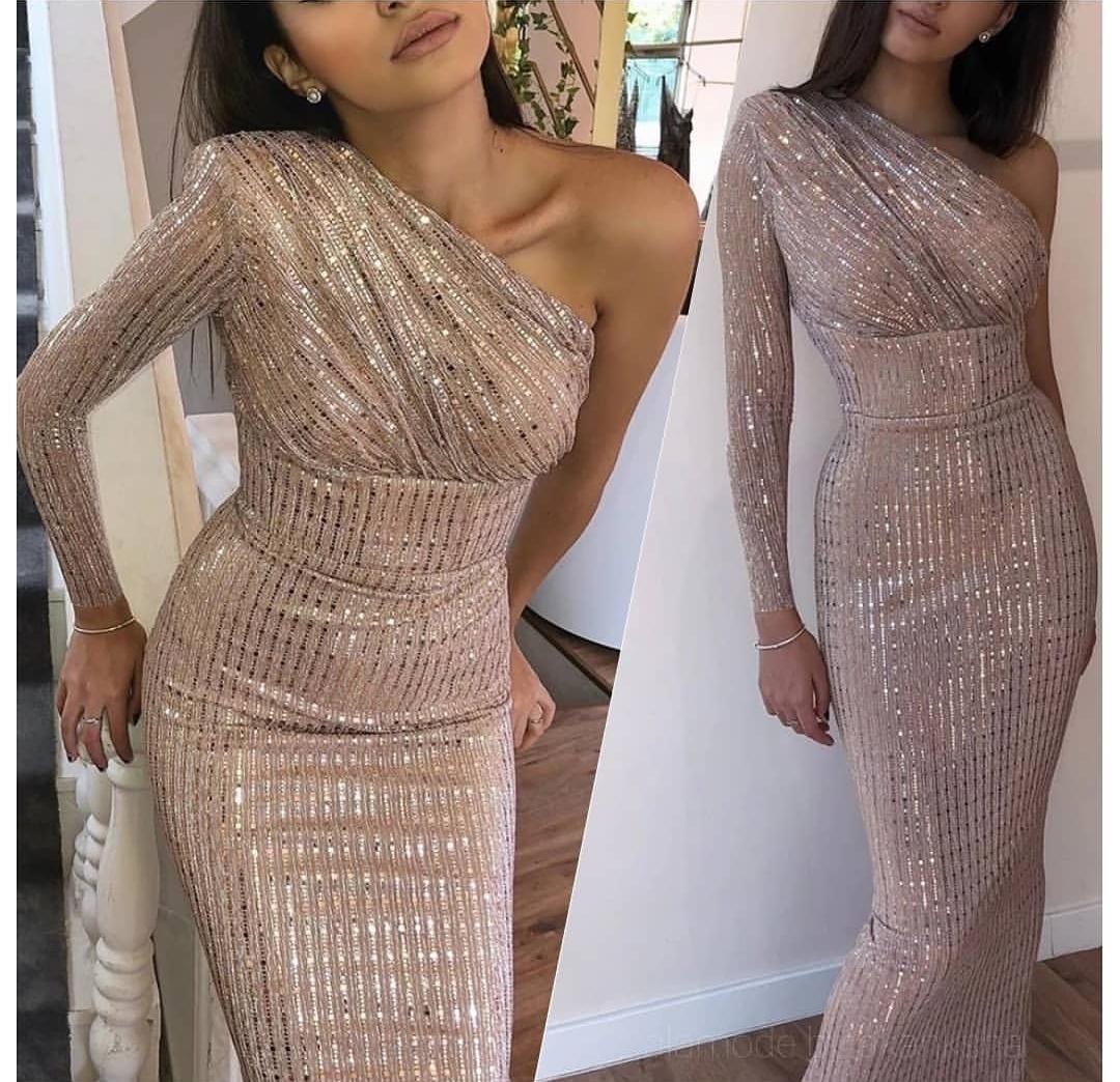 Fredger Sequined Dress in Beige