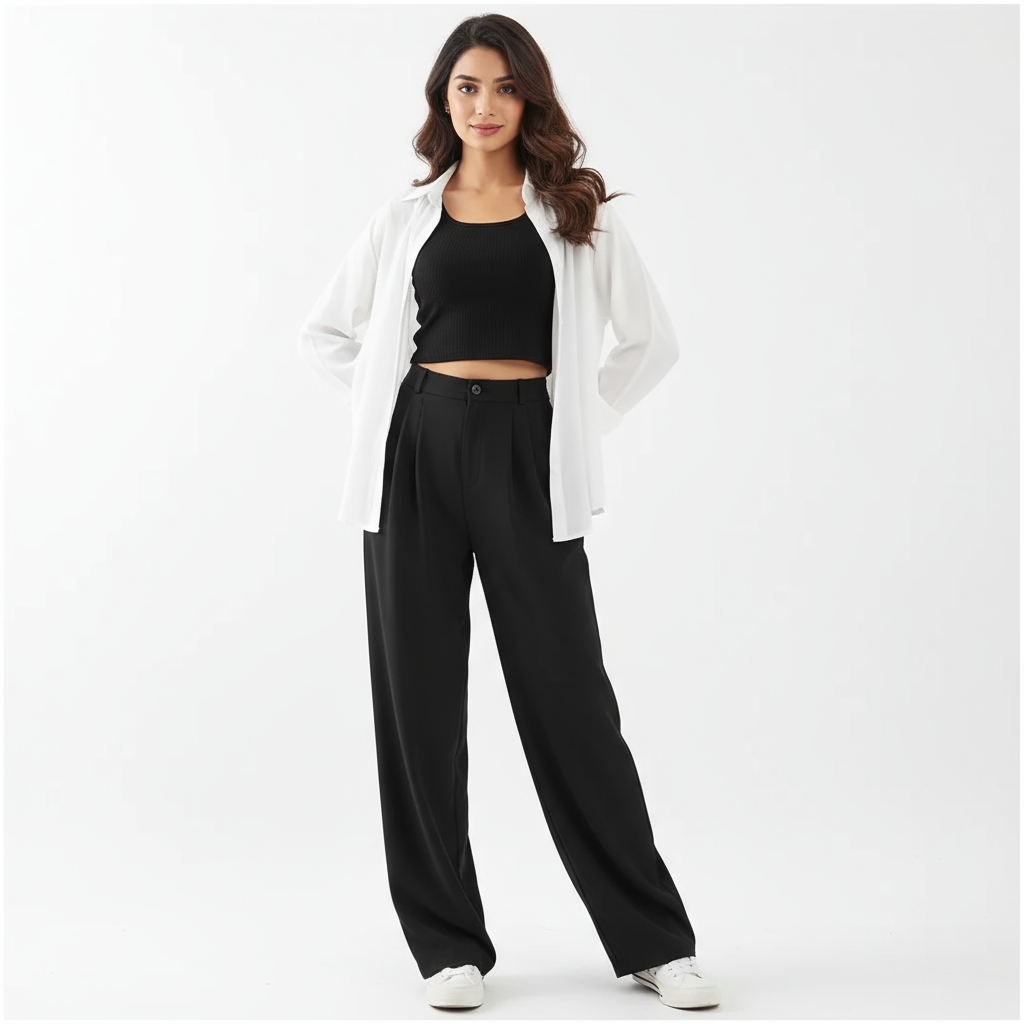 Harriet Summer Coord Set of 3 In Black