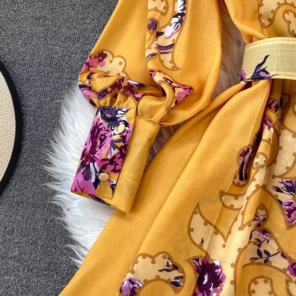Havana Holiday Dress In Yellow