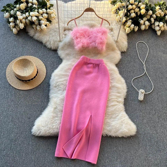Leena Statement Coord Set In Pink