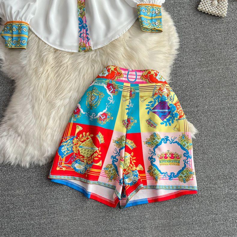 Tatum Coord Set with Belt In White