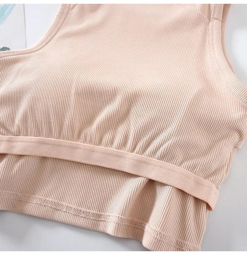 Nicole Tank Tops with Inbuilt Bra In White
