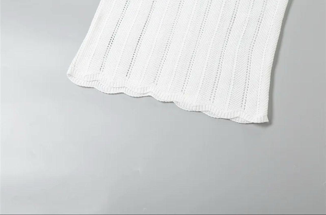 Sassa Luxe Knit Soft Dress In White