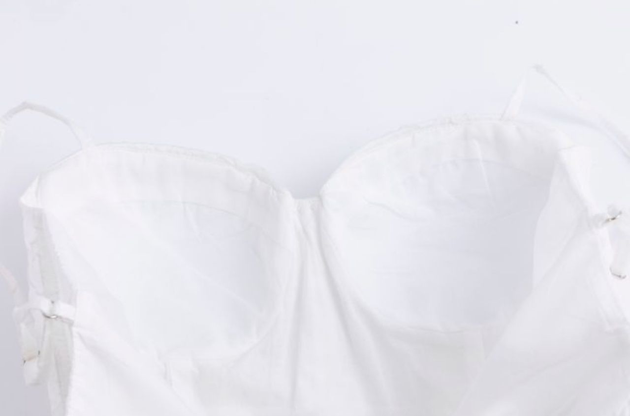 Cyrilla Corset Summer Dress In White