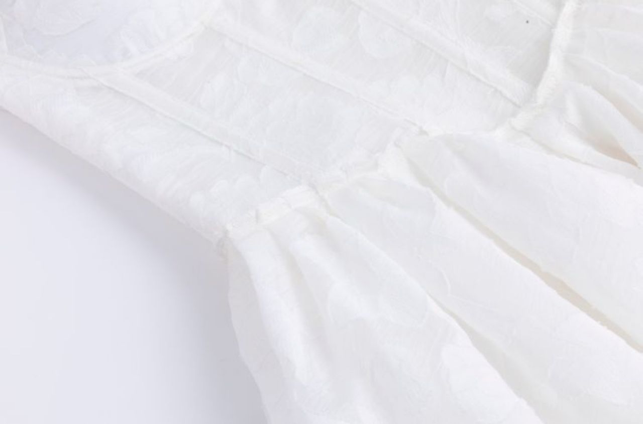 Cyrilla Corset Summer Dress In White