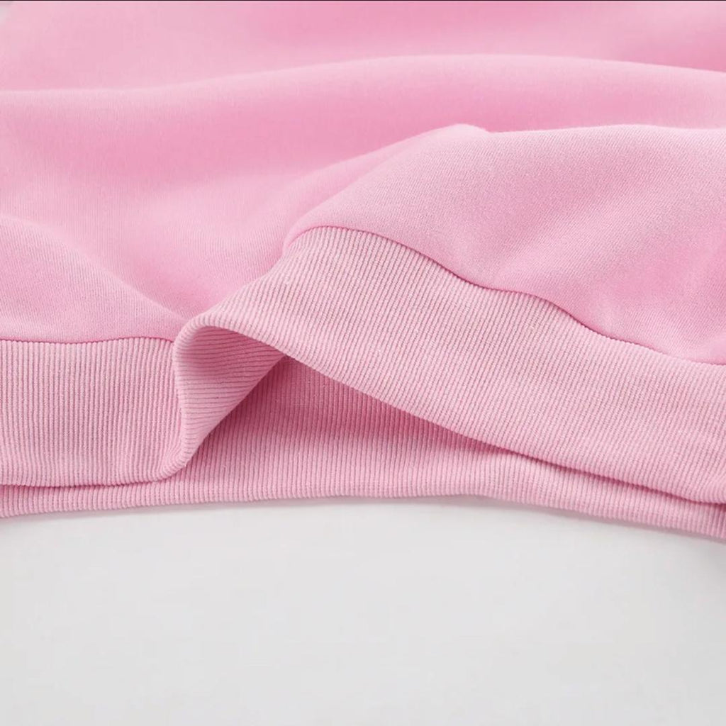 Adler Statement Fleece Lined Coord Set In Pink
