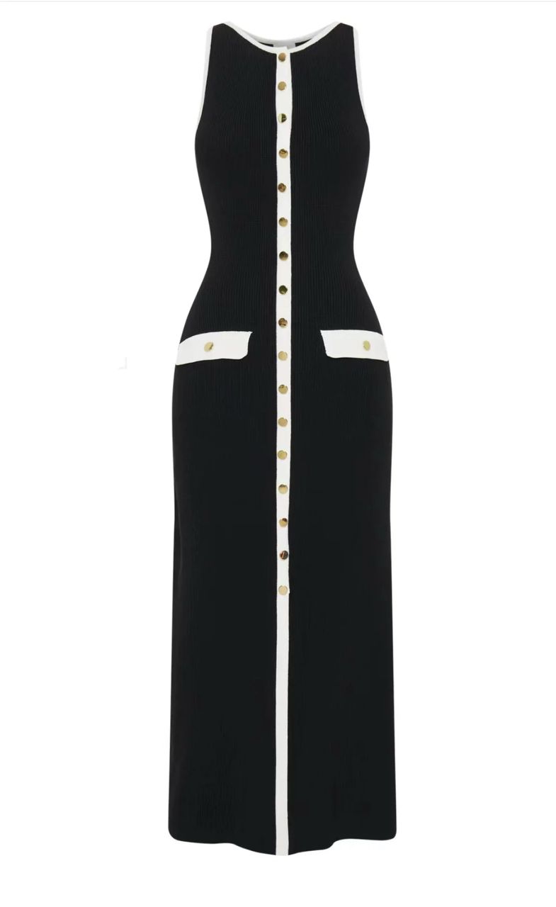Anne Luxe Soft Knit Dress In Black