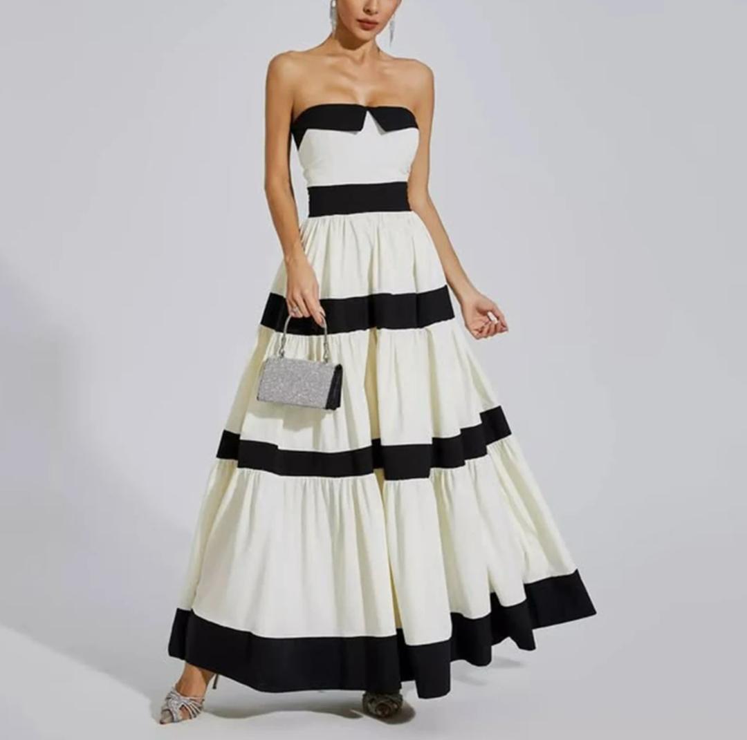 Wesley Offshoulder Holiday Maxi Dress In White
