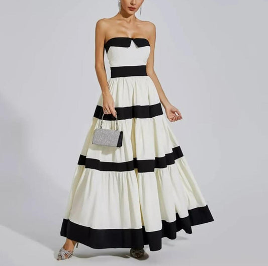 Wesley Offshoulder Holiday Maxi Dress In White