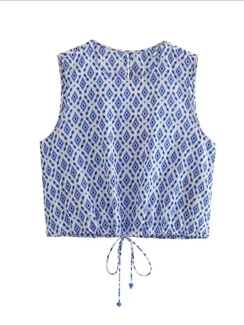 Troy Summer Coord Set In Blue