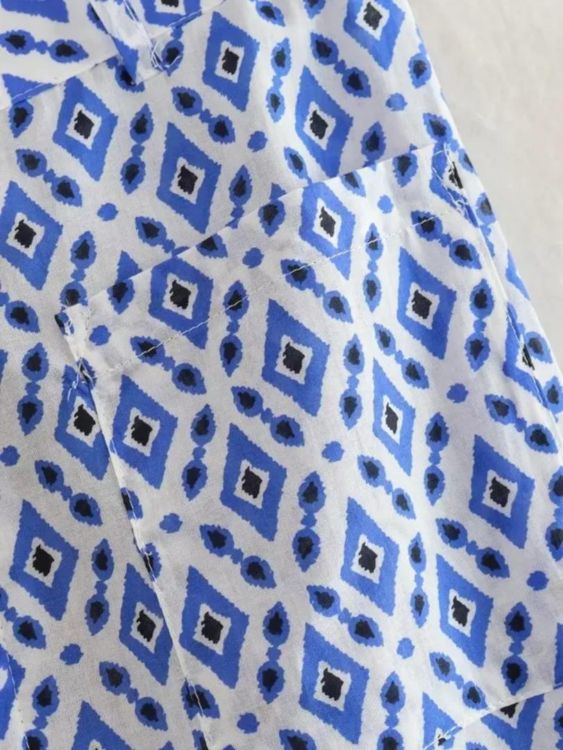 Troy Summer Coord Set In Blue