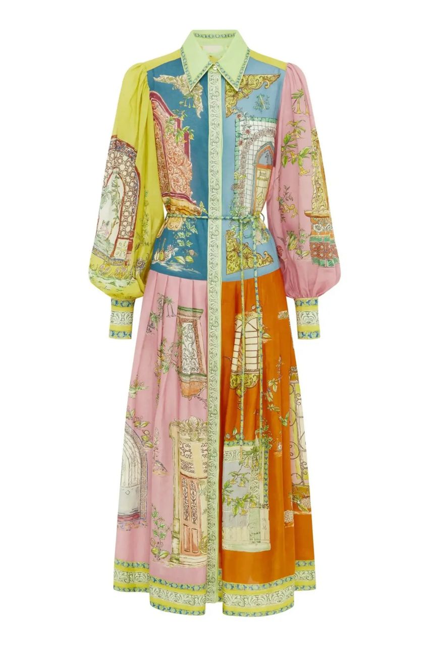 Maisto Printed Summer Maxi Dress In Multicolor