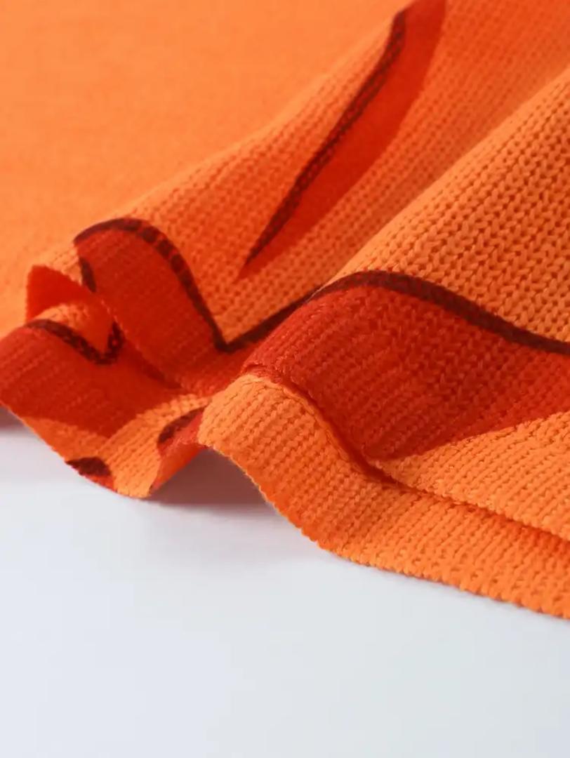 Alloy Luxe Soft Knit Dress Resortwear In Orange