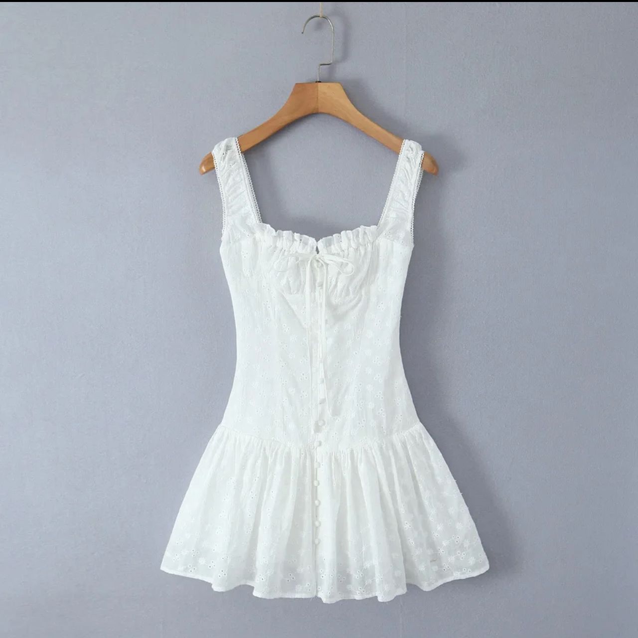 Miara Summer Mini Dress In White