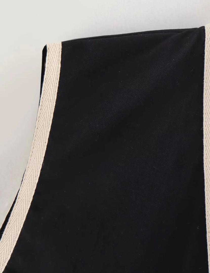 Nimo Embroidered Summer Coord In Black