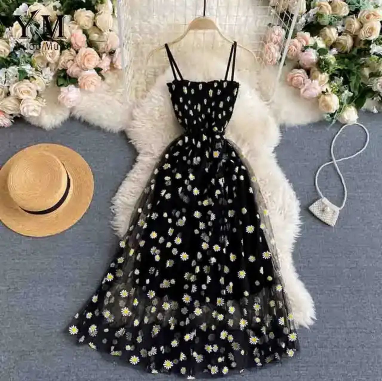 Rabia Printed Summer Midi Dress