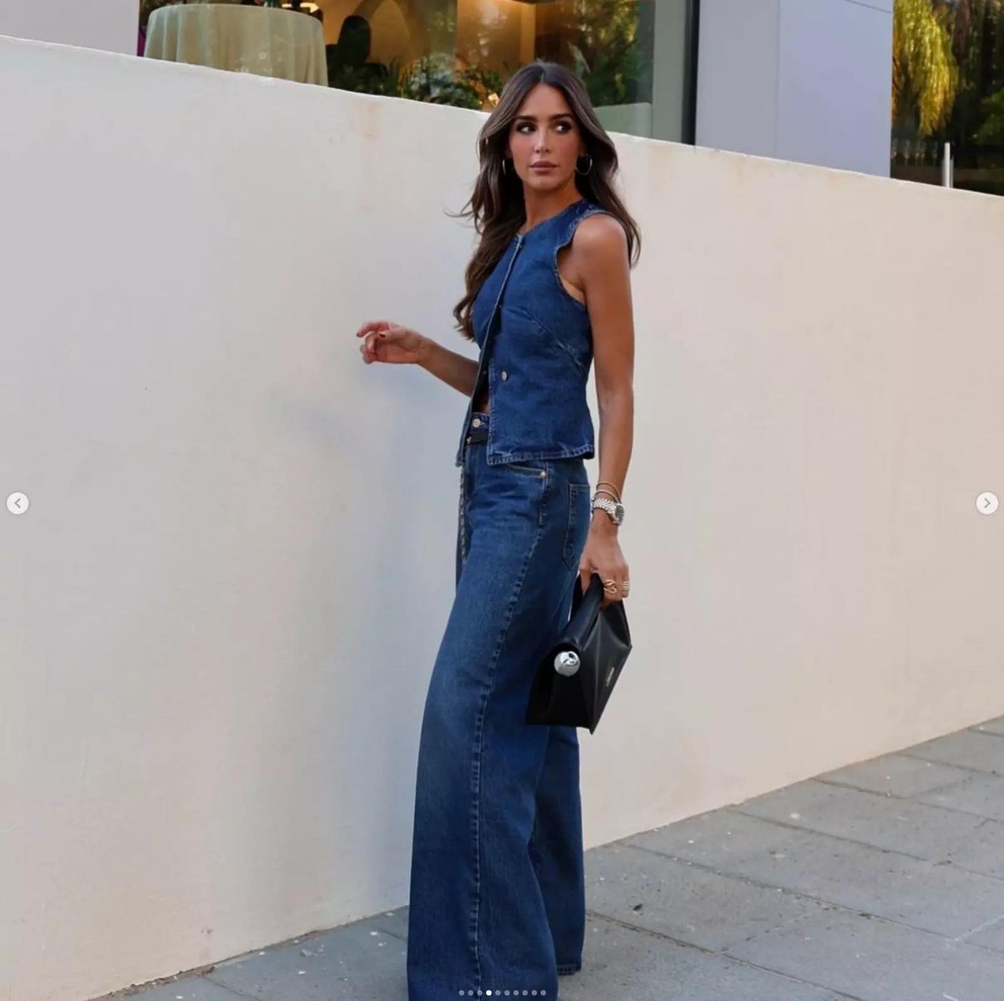 Hudson Statement Denim Coord In Navy Blue