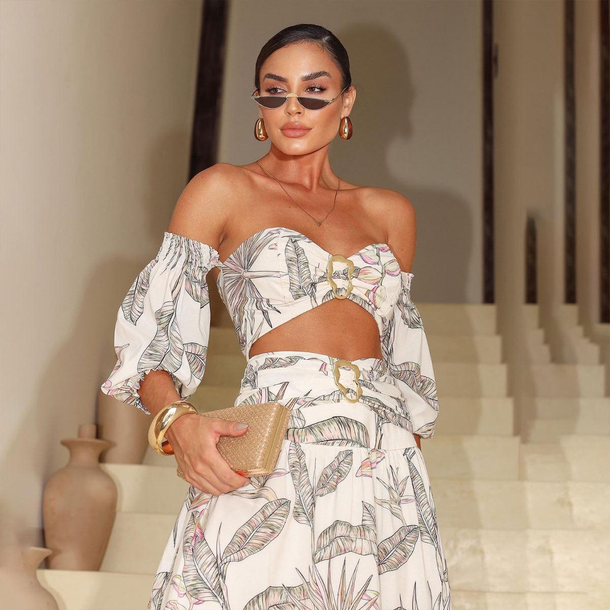 Danisa Statement Summer Holiday Coord In White