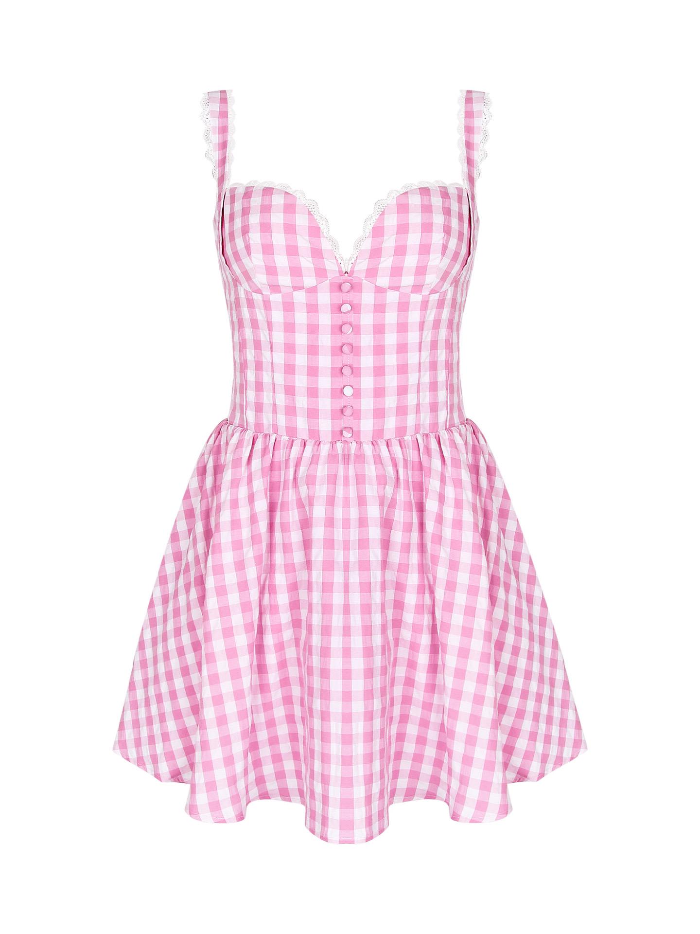 Araceli Luxe Summer Dress In Pink