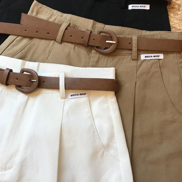 Sutton Statement Shorts With Belt In Black
