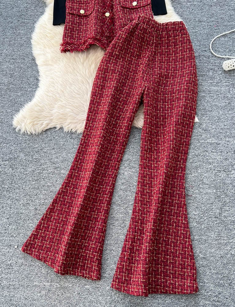 Fedora 3 Pc Premium Tweed Coord Set
