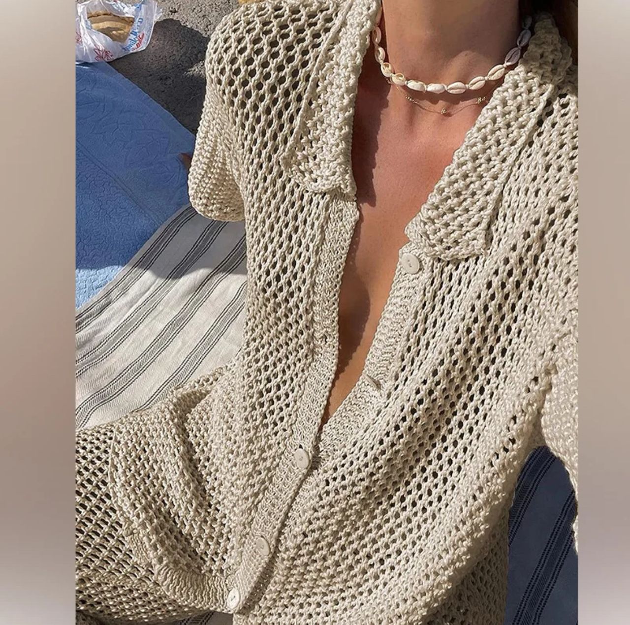 Lucia Crochet Knit Coord Set