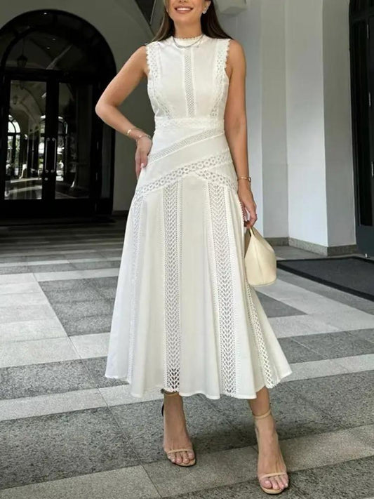 Serri Summer Holiday Dress In White