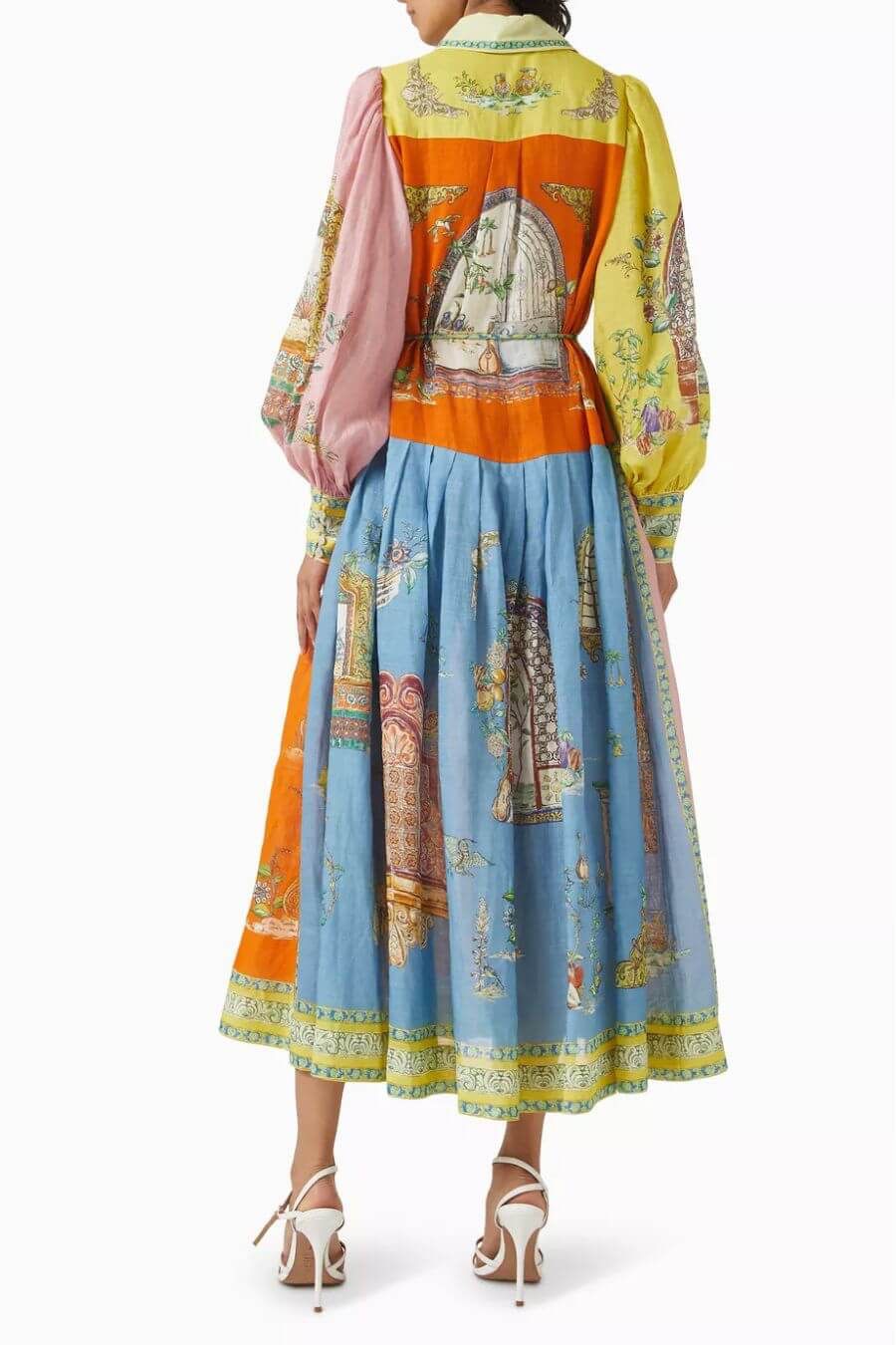 Maisto Printed Summer Maxi Dress In Multicolor