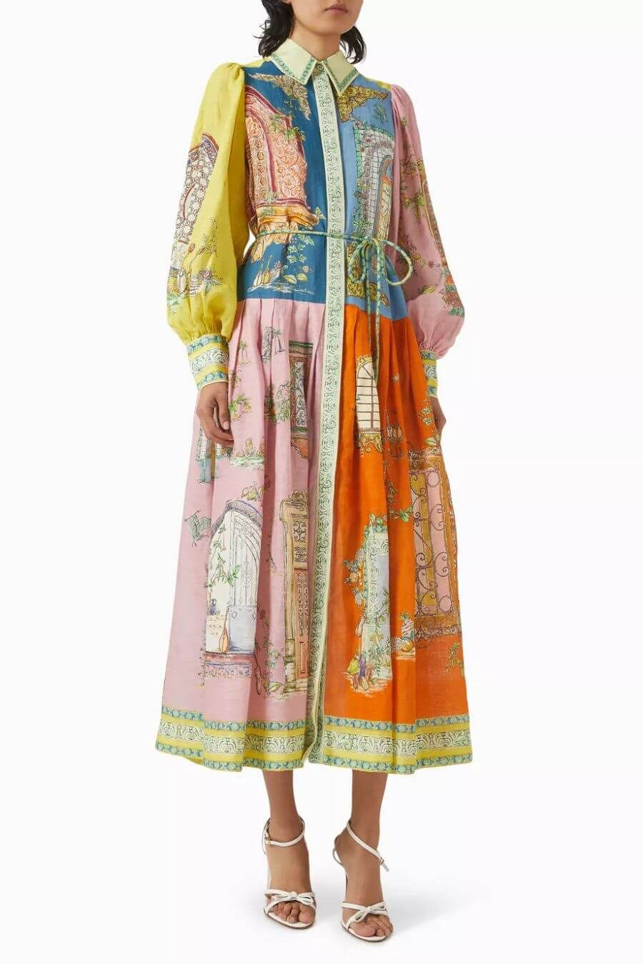 Maisto Printed Summer Maxi Dress In Multicolor