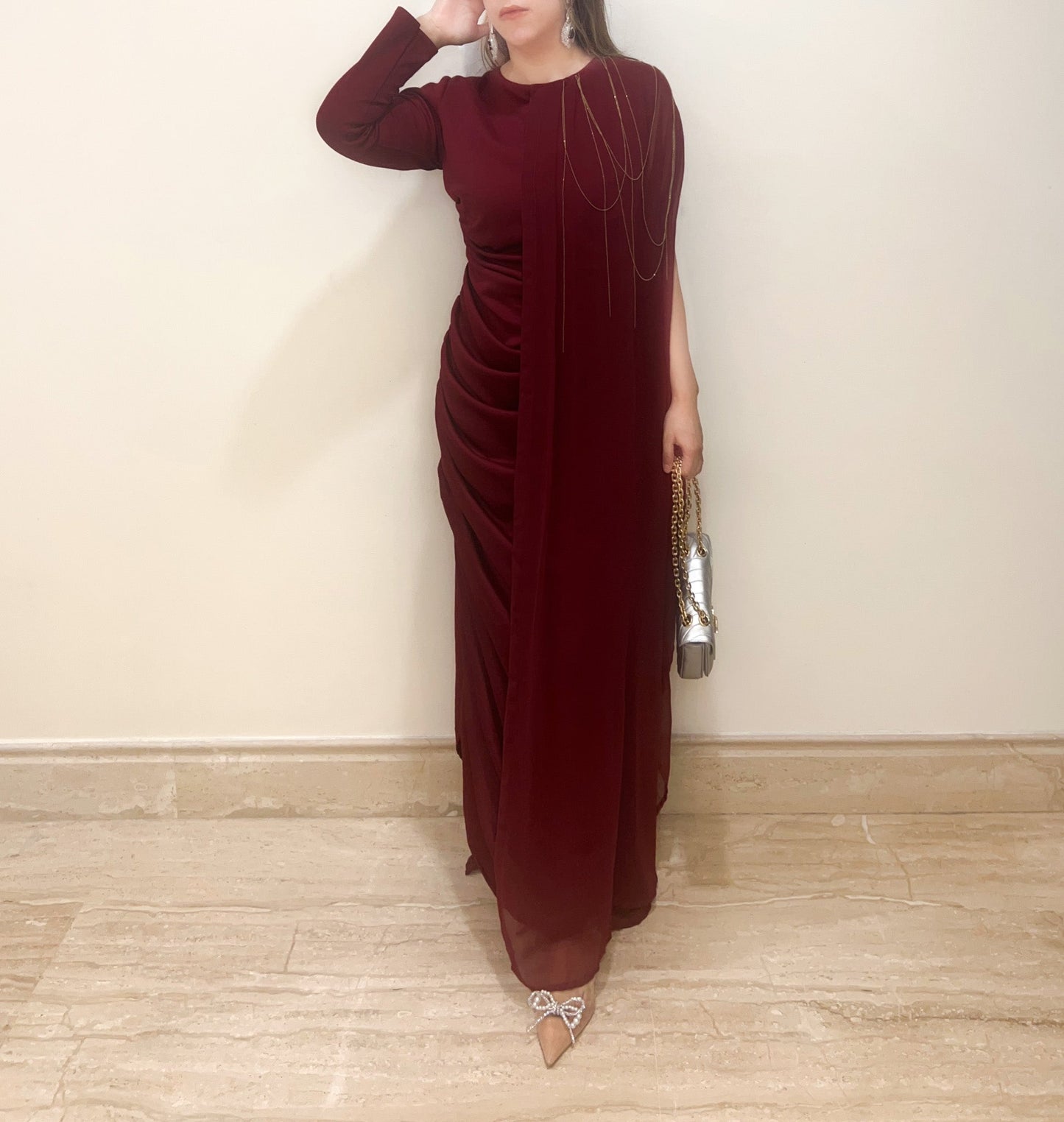 Rouge Drape Maxi