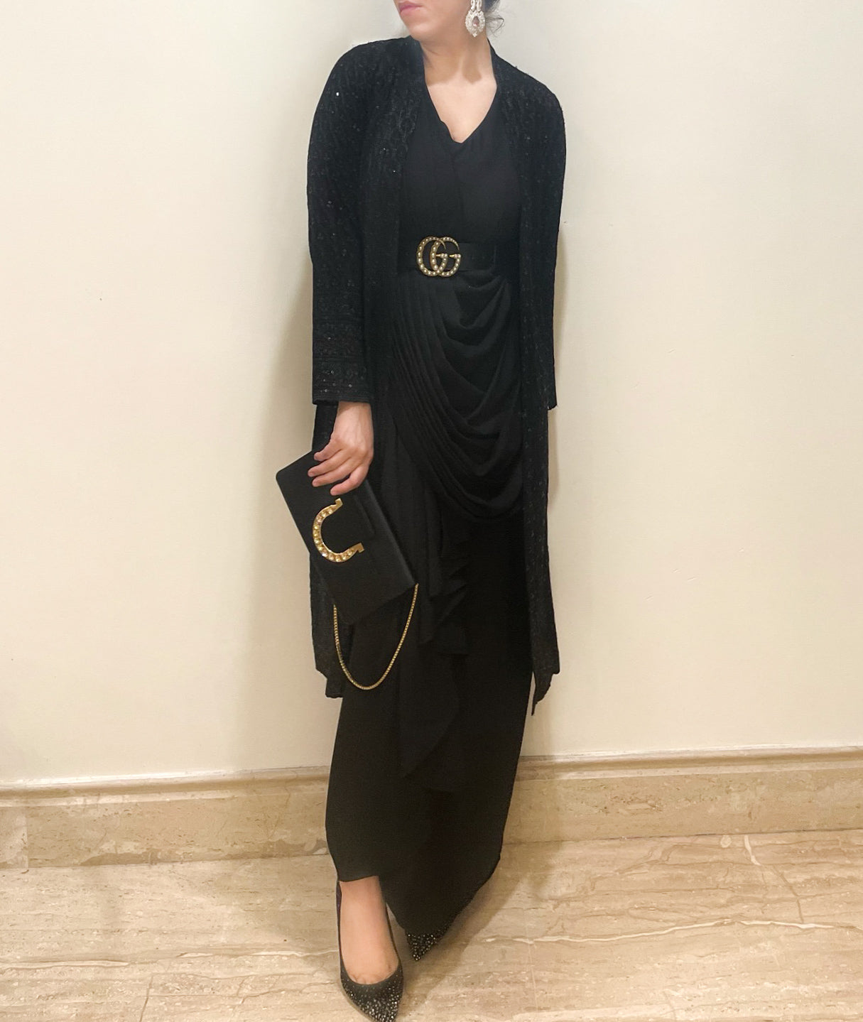 Black Embroidered Set