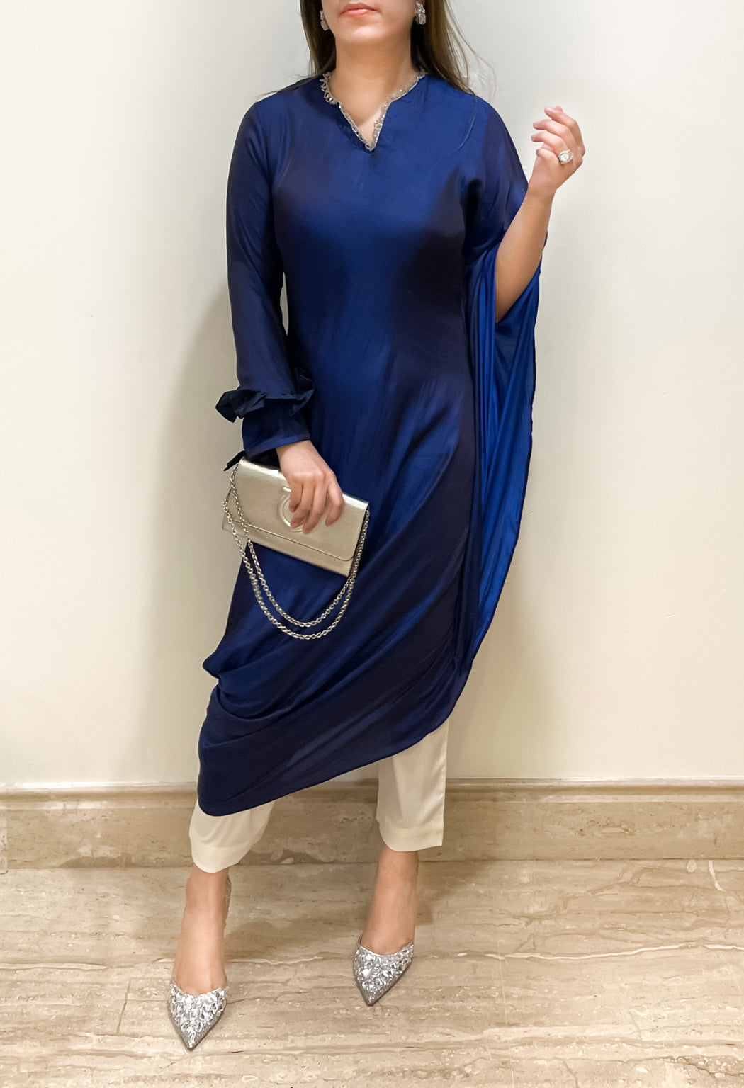 Navy Kaftaan Drape
