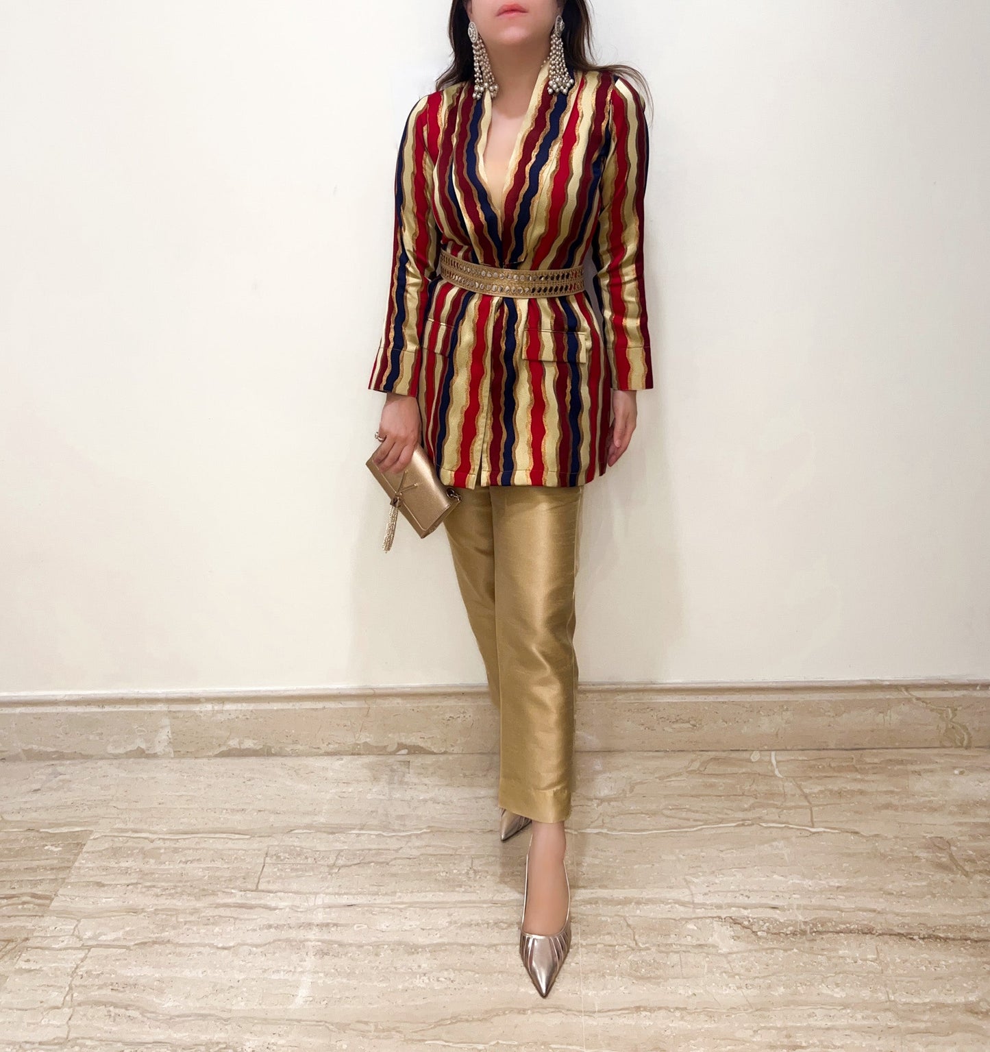 Pariza Jacket Set With Belt