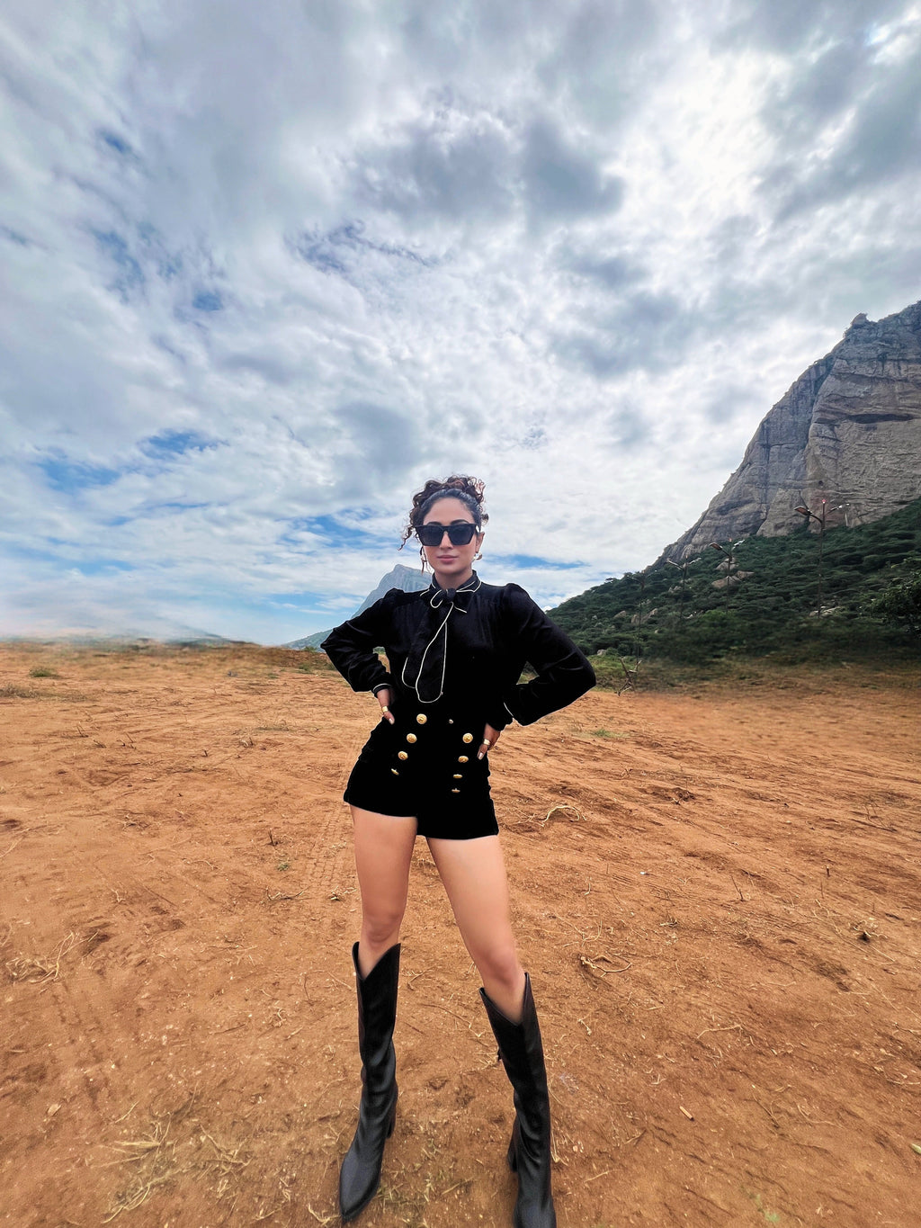 Laurie Luxe Velvet 2 Pc Set - Set of Top and Shorts