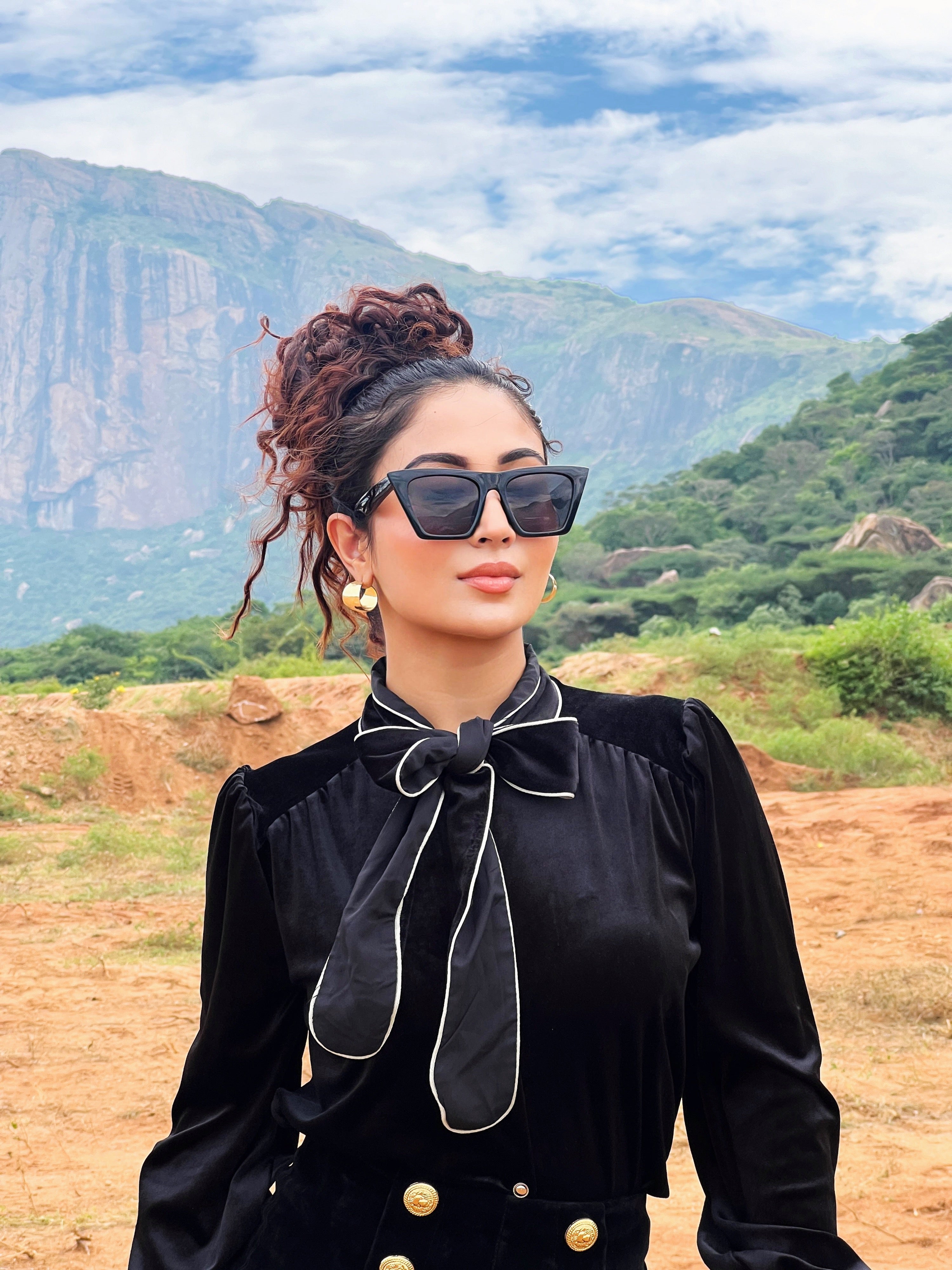 Laurie Luxe Velvet 2 Pc Set - Set of Top and Shorts