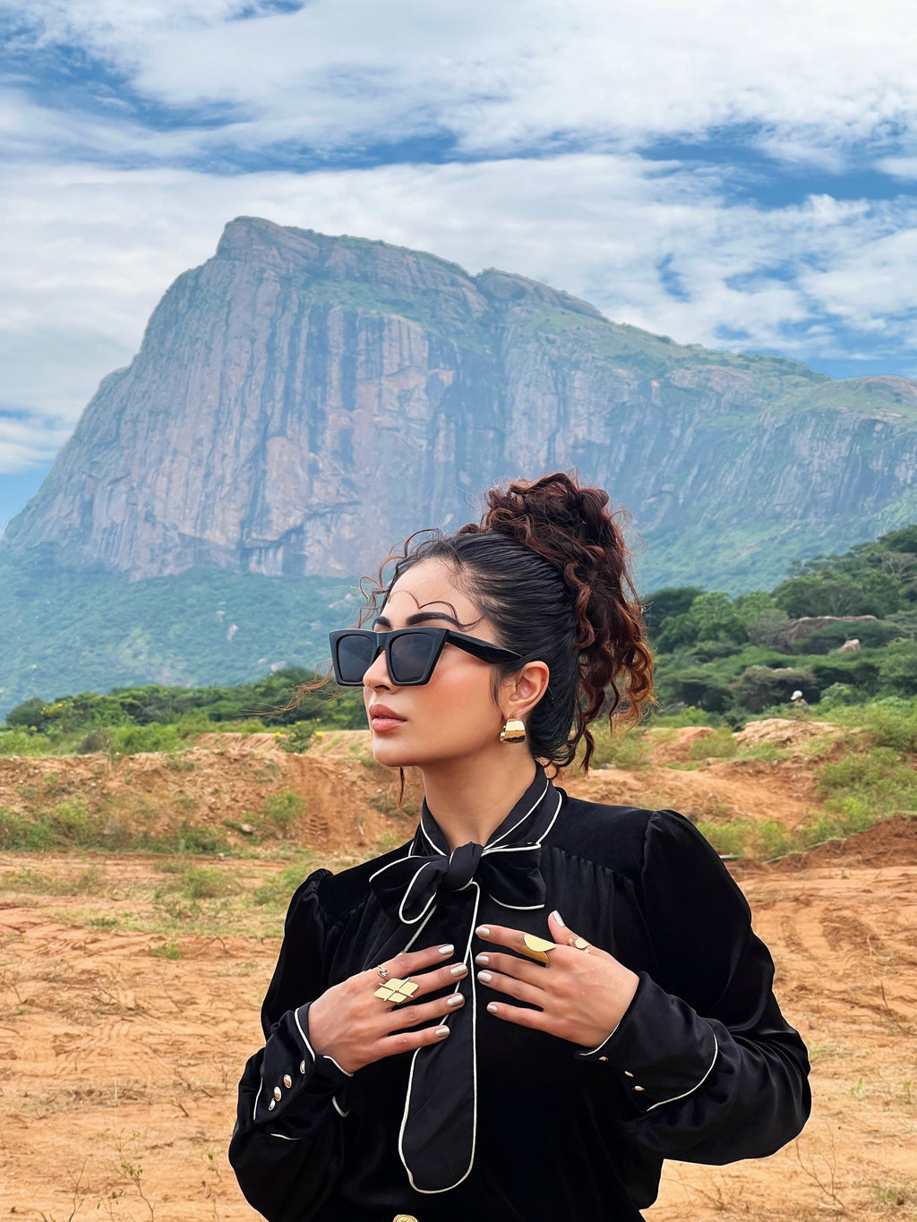 Laurie Luxe Velvet 2 Pc Set - Set of Top and Shorts